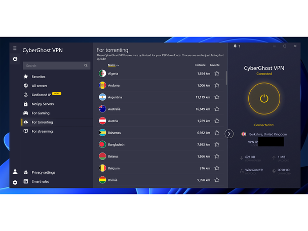 Streaming is where CyberGhost excels (Alex Lee)